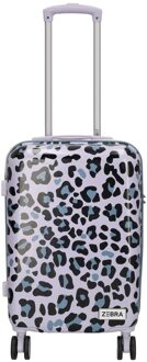 Zebra trends koffer 75 cm panter print Paars