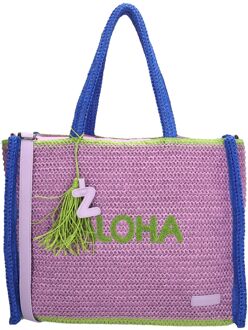 Zebra trends Moana Shopper lila schoudertas dames Paars - H 33 x B 42 x D 20 cm