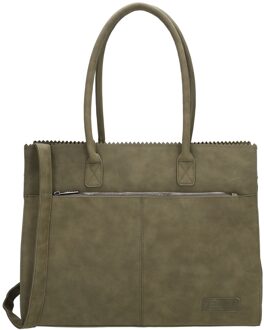 Zebra trends Noa Shopper Laptoptas 15'6 Inch Olijfgroen green