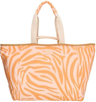 Zebra trends Richelle Strandtas zebra orange damestas Multicolor - H 35 x B 65 x D 24 cm