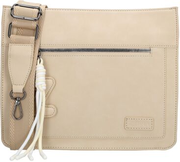 Zebra trends Rosalyn Schoudertas beige damestas - H 25,50 x B 28 x D 8 cm