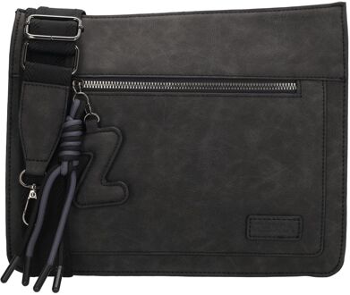 Zebra trends Rosalyn Schoudertas zwart damestas - H 25,50 x B 28 x D 8 cm