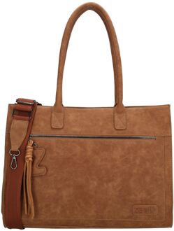 Zebra trends Rosalyn Shopper - 15" laptopvak - bruin damestas - H 30 x B 40 x D 14,50 cm