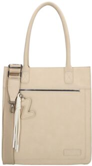 Zebra trends Rosalyn Shopper beige schoudertas dames - H 38,50 x B 30,50 x D 14 cm