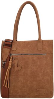 Zebra trends Rosalyn Shopper bruin schoudertas dames - H 38,50 x B 30,50 x D 14 cm