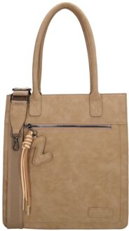 Zebra trends Rosalyn Shopper zand schoudertas dames - H 38,50 x B 30,50 x D 14 cm