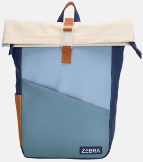 Zebra trends Scott kinderrugzak  middenblauw - No Size