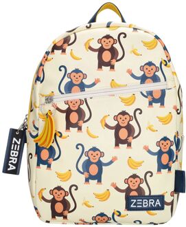 Zebra trends Sem Backpack monkeys schooltas kind Multicolor - H 35 x B 25 x D 11 cm