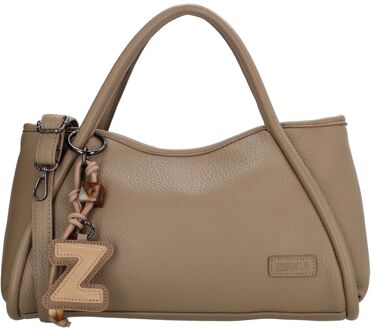 Zebra trends Sofie Handtas taupe damestas - H 21 x B 36 x D 13,50 cm