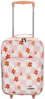 Zebra trends Trolley Adventure flower old pink Zachte koffer Roze - H 40 x B 30 x D 15