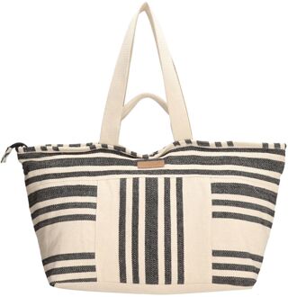 Zebra trends Vintage Ocean Strandtas black damestas Zwart - H 36 x B 67 x D 20 cm