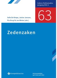 Zedenzaken - Cahiers Politiestudies