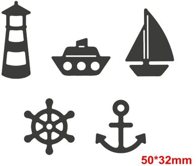 Zee Dieren & Sail Gereedschap Metalen Stansmessen Zee Dieren & Zeilen Die Cuts Voor Card Making Diy Decoratie Ambachten Kaarten 4