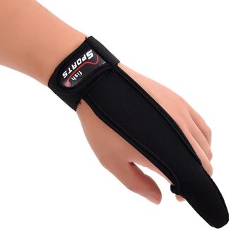 Zee Ice Rock Vliegen Enkele Finger Protector Fishing Handschoenen Voor Vissers Een Zanger Surfcasting Antislip Handschoen Outdoor 1pc zwart