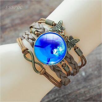 Zee Schildpad Octopus Dolfijn Zeester Multilayer Gevlochten Infinity Armband Enkelband Punk Stijl Mannen Vrouwen Mode Schildpad Sieraden size 3