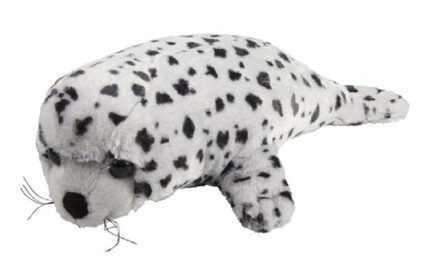 Zeehonden speelgoed artikelen zeehond knuffelbeest gevlekt 30 cm Grijs