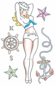 Zeeman/matroos nep tattoos - realistisch - 1 vel