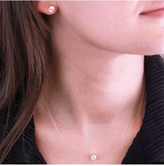 Zeemeermin sets - Oostenrijks kristal - maat Wit & Goud