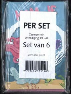 Zeemeermin - Uitnodiging Pk 944 - Set Van 6 - Interstat