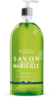 Zeep BeauTerra Marseille Liquid Soap Menthe Citron 1000 ml