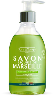 Zeep BeauTerra Marseille Liquid Soap Menthe Citron 300 ml