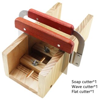Zeep Cutter Silicone Houten Zeep Mal Rechthoekige Handgemaakte Zeep Tool Set Met Cover Zeep Snijden Doos Roestvrij Stee Cutter Tool reeks A