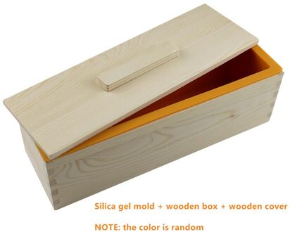Zeep Cutter Zeep Houten Doos Zeep Houten Mould Silicone Zeep Mould Rechthoekige Handgemaakte Zeep Tool Met Cover met doos en hoes