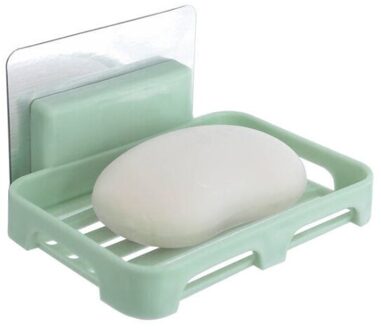 Zeep Gerechten Afvoer Wall Mounted Zeep Spons Houder Magazijnstelling Badkamer Organisator Zeep Aftappen Houder Keuken Opknoping Zeepkist groen