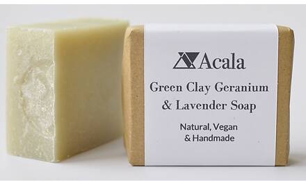 Zeep Groene klei, Geranium en Lavendel