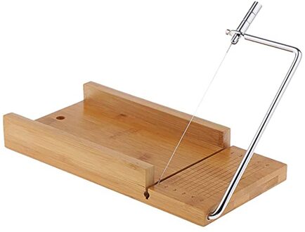 Zeep Maken Tools Set Verstelbare Houten Zeep Cutter Box Rvs Wax Diy Zeep Slicer Golvend Messen Soaps Maken Kits