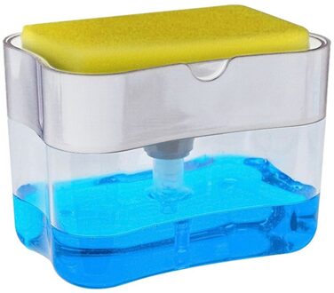 Zeep Pompe Savon Dispenser Push-Out Vloeibare Dispenser Keuken Afwassen Borstel Schuursponsje Wasmiddel Automatische Dispenser
