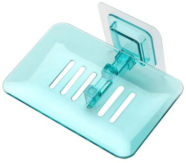 Zeep Rack Geen Boren Wall Mounted Dubbele Laag Zeep Houder Zeep Spons Zeepbakje Badkamer Accessoires Zeepbakjes Zelfklevende groen