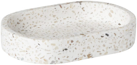 Zeepbakje Terrazzo - wit - 2x13x9 cm