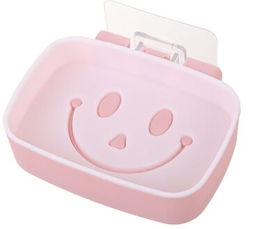 Zeepbakje Wandmontage Sticky Zeephouder Lade Badkamer Opslag Plaat Rack Douche Zeepkist Keuken Plank Mand Bad Accessoires Beige