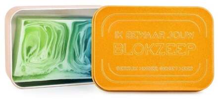 Zeepblikje rechthoekig - Kleur: Goud - 1 stuk