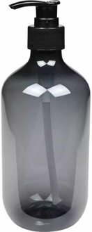 Zeepdispenser - blauwgrijs - 500 ml - zeeppompje - D7 x H19 cm