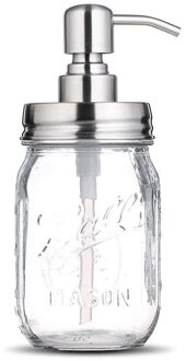 Zeepdispenser Glazen Pot 480 Ml Gezichtsreiniger Organiseren Fles Shampoo Douchegel En Lotion Opslag Flessen