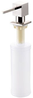 Zeepdispenser Gootsteen Zeepdispenser Vloeibare Refill Fles Voor Thuis Keuken Wastafel Gebruik Accessoires zilver