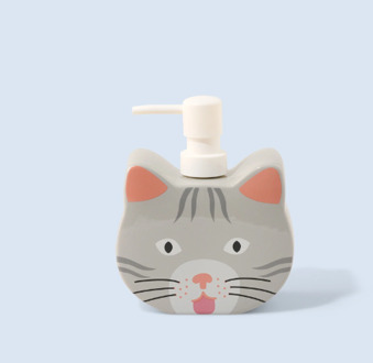 zeepdispenser kat - poes Grijs