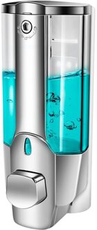 Zeepdispenser Wall Mounted 350ml Plastic Shampoo Douchegel Dispensers Handdesinfecterend Lock Voor Badkamer Keuken 2stk