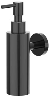 Zeepdispenser - wand model - Zwart chroom PVD 6500307 Zwart chroom glans (antraciet)