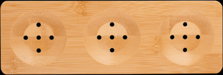 Zeephouder voor 3 ronde bars - 1 stuk