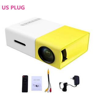 Zeepin Waarschijnlijke YG300 Mini LCD Projector YG 300 Projector HD Home Media Player HDMI AV SD Theater Movie Ondersteuning HDMI AV SD US