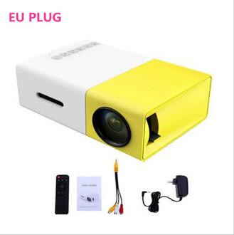Zeepin Waarschijnlijke YG300 Mini LCD Projector YG 300 Projector HD Home Media Player HDMI AV SD Theater Movie Ondersteuning HDMI AV SD