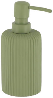 Zeeppompje 101 series - groen - geribbeld - PS - D7 x H17 cm - 230 ml - badkamer