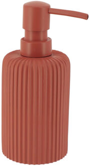 Zeeppompje 101 series - terracotta - geribbeld - PS - D7 x H17 cm - 230 ml - badkamer