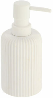 Zeeppompje 101 series - wit - geribbeld - PS - D7 x H17 cm - 230 ml - badkamer
