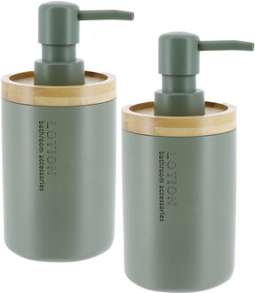 Zeeppompje 102 series - 2x - groen/bamboe - PS - 7,5 x 17 cm - 280 ml