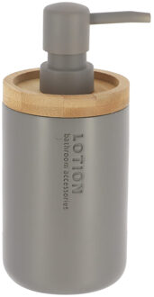 Zeeppompje 102 series - grijs/bamboe - PS - 7,5 x 17 cm - 280 ml