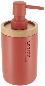 Zeeppompje 102 series - terracotta/bamboe - PS - 7,5 x 17 cm - 280 ml